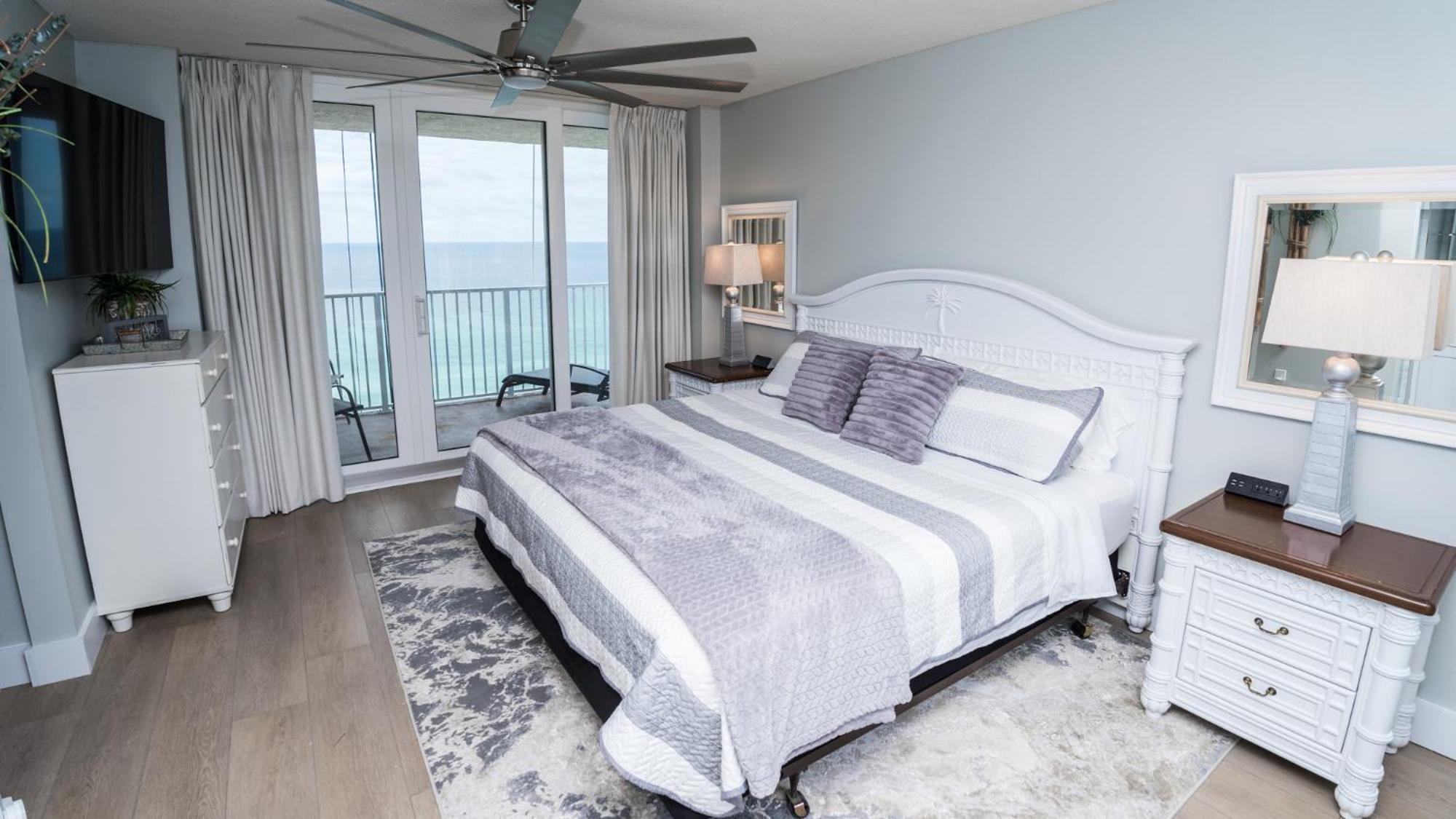 New Rental - 3Br 3Ba Corner Beachfront - 2024 Remodel - 3 Pools, Tiki Hut, Gym, Tennis Panama City Beach Zewnętrze zdjęcie